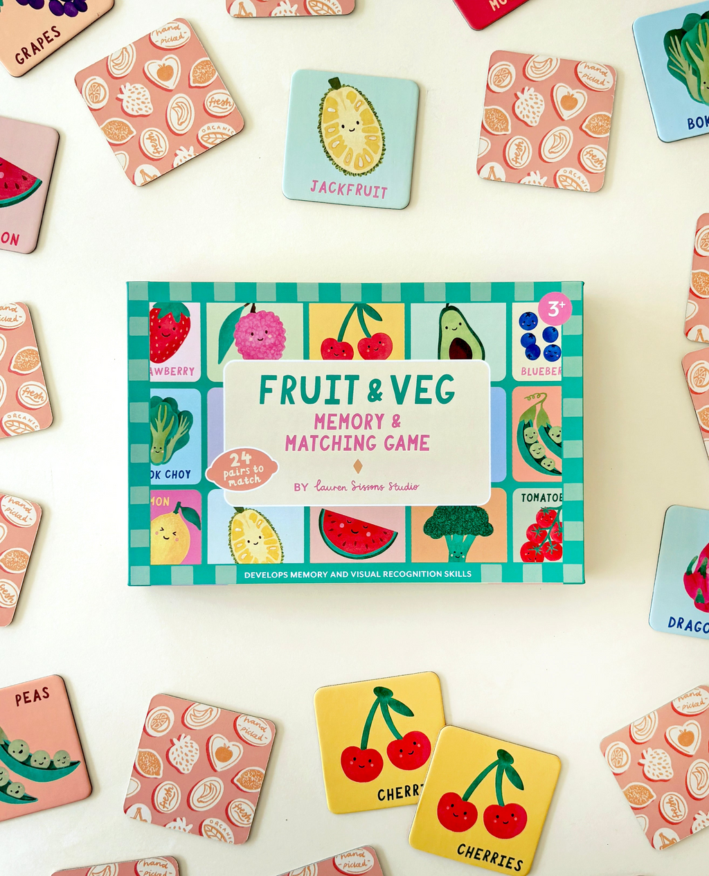 Lauren Sissons Studio - Fruit and Veg Memory & Matching Game – Terrific ...