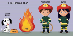 FIREFIGHTERS - BOOK & PUZZLE SET