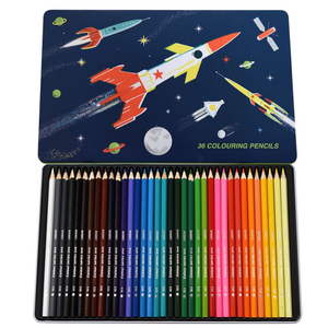 SPACE AGE - 36 COLOURING PENCILS