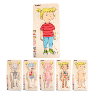 Beleduc 5 in 1 Layer Puzzle - Your Body Girl
