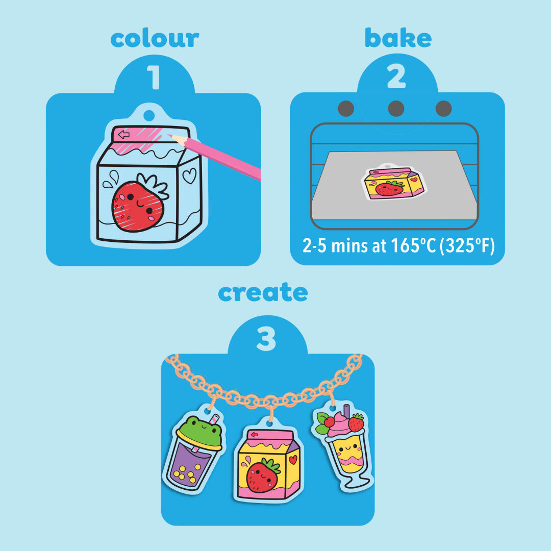 Shrinkorama - Charm Bracelet Kawaii Drinks