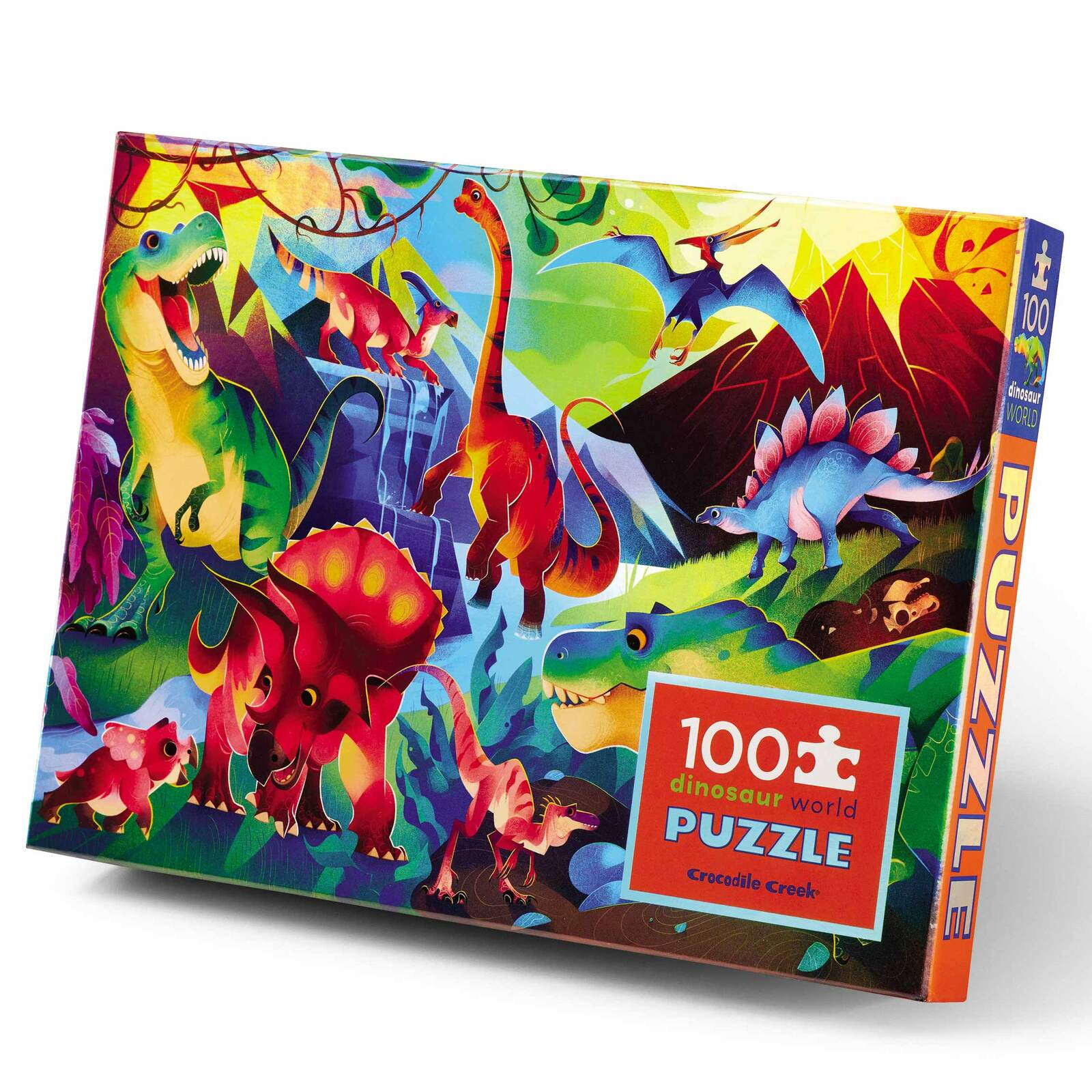 HOLOGRAPHIC PUZZLE 100PC - DINOSAUR WORLD