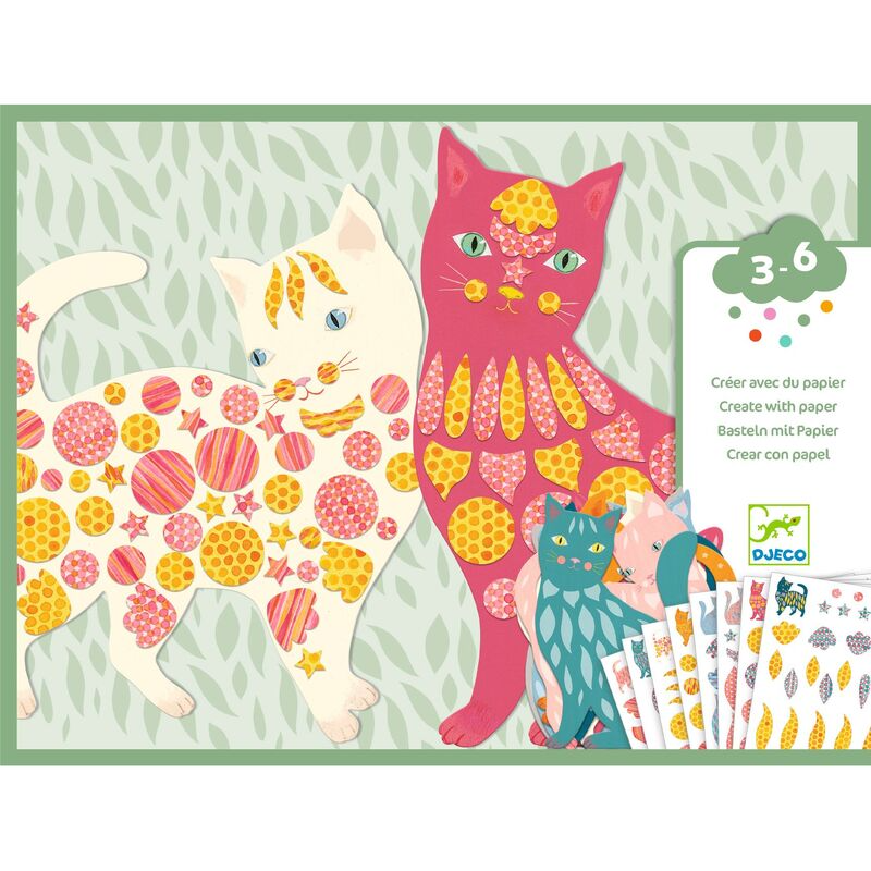 Djeco - Elodies's Cute Cats Paper Craft