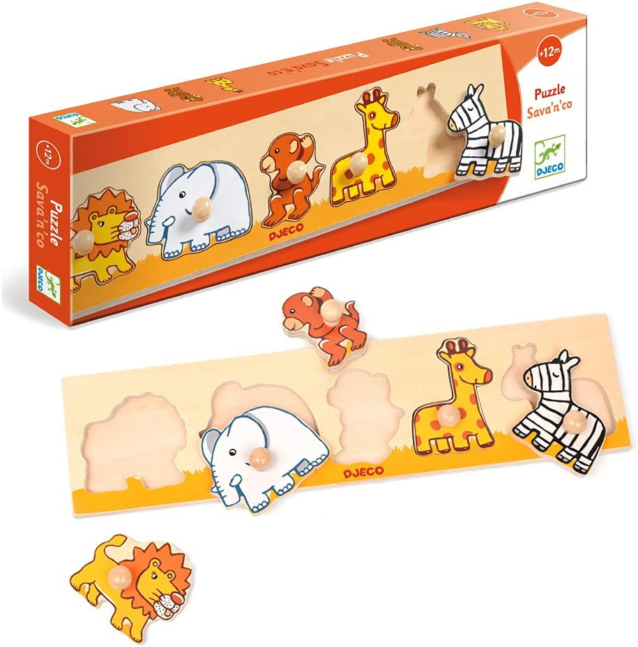 Djeco - Large Button Puzzle - Sava'n'co