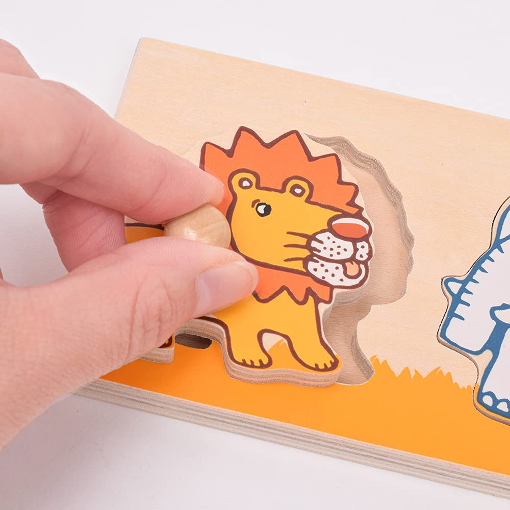 Djeco - Large Button Puzzle - Sava'n'co