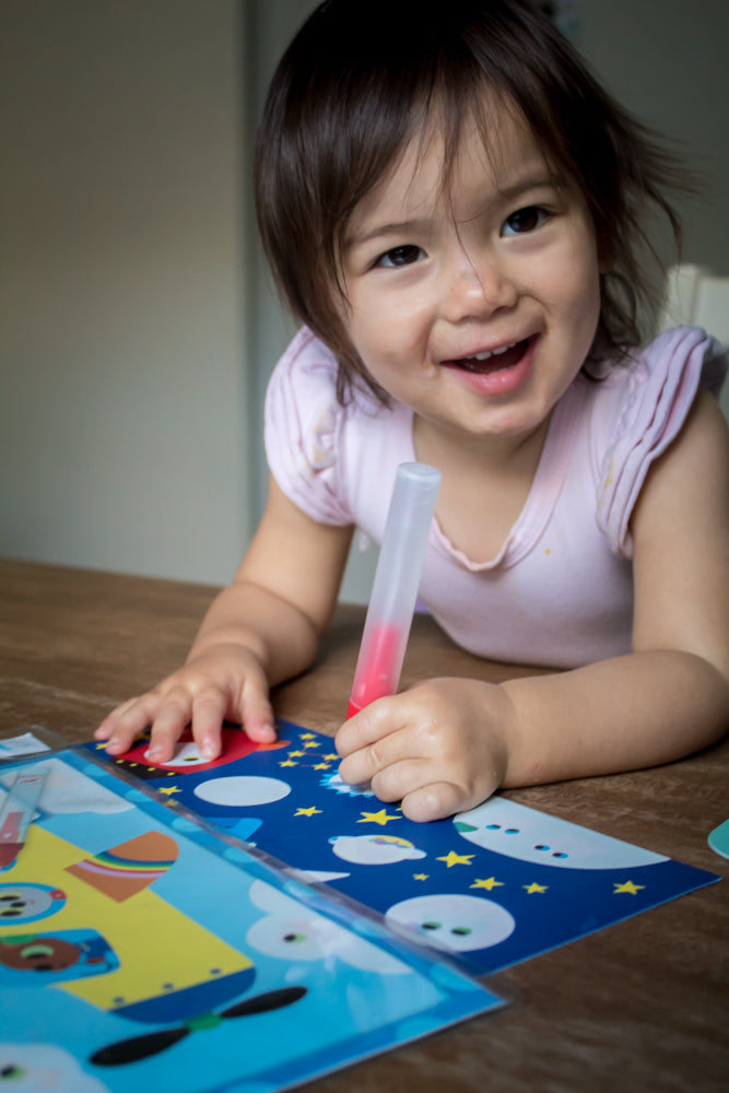 Djeco - Magic Water Colouring - Hidden In The Sky