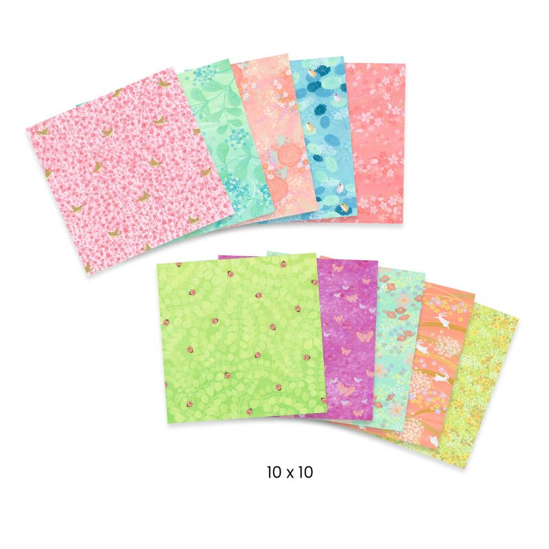 Djeco - 100 Origami Sheets - Haru