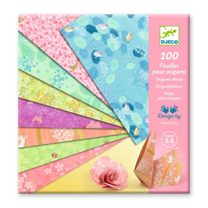 Djeco - 100 Origami Sheets - Haru