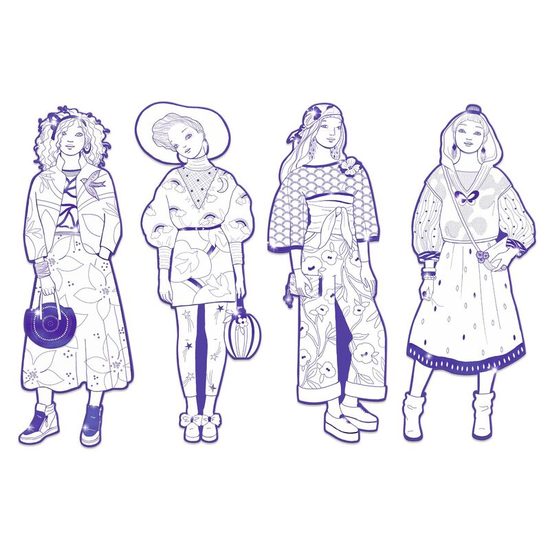 Djeco - Les Demoiselles Colouring - Zaho & Friends