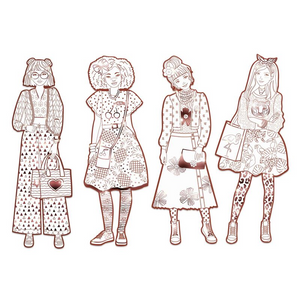 Djeco - Les Demoiselles Colouring - Nina & Friends