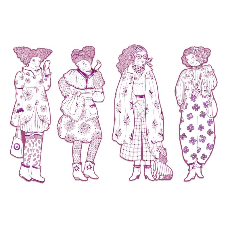 Djeco - Les Demoiselles Colouring - Rosemary & Friends