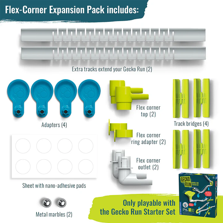 Gecko Run - Marble Run Flex-Corner