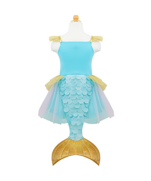 Mermalicious Dress with Tail - Size 5-6
