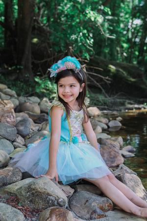 Mermalicious Dress with Tail - Size 5-6