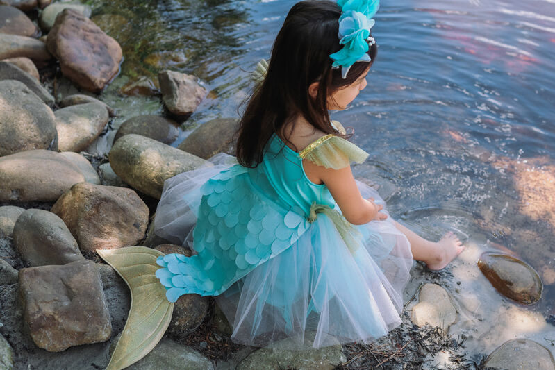 Mermalicious Dress with Tail - Size 5-6