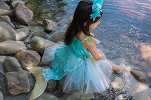 Mermalicious Dress with Tail - Size 5-6