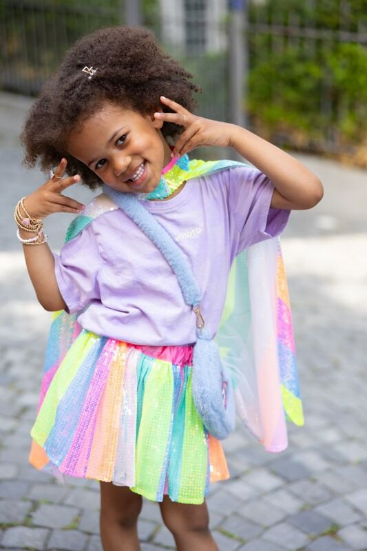 Great Pretenders - Stripy Sequins Cape - Size 4-6