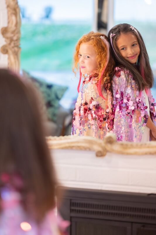 Great Pretenders - 5th Avenue Purple Pailette Cape - Size 4-6