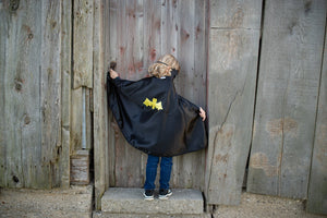 Reversible Spider & Bat Cape - Size 4-6 years