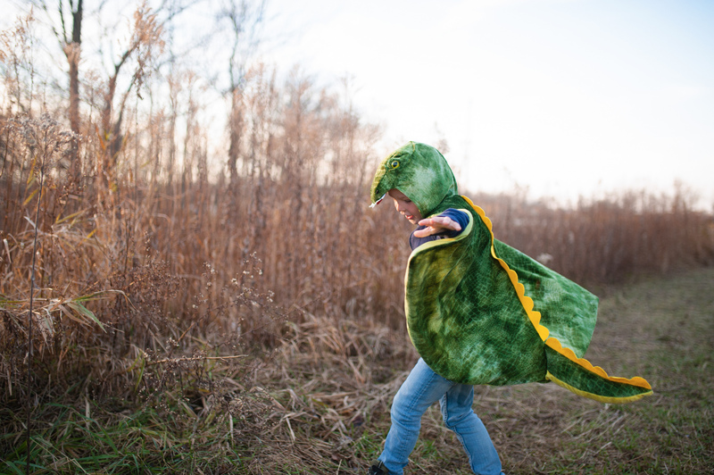 Great Pretenders - T-Rex Hooded Cape - Size 4-5