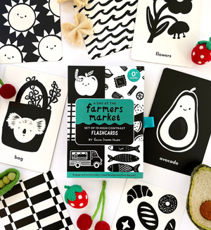 A Day At The Farmers Market - High Contrast Flashcards