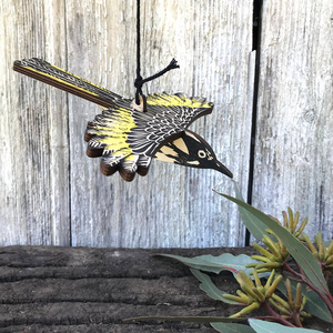 Australian Bird Ornament - New Holland Honeyeater Mobile