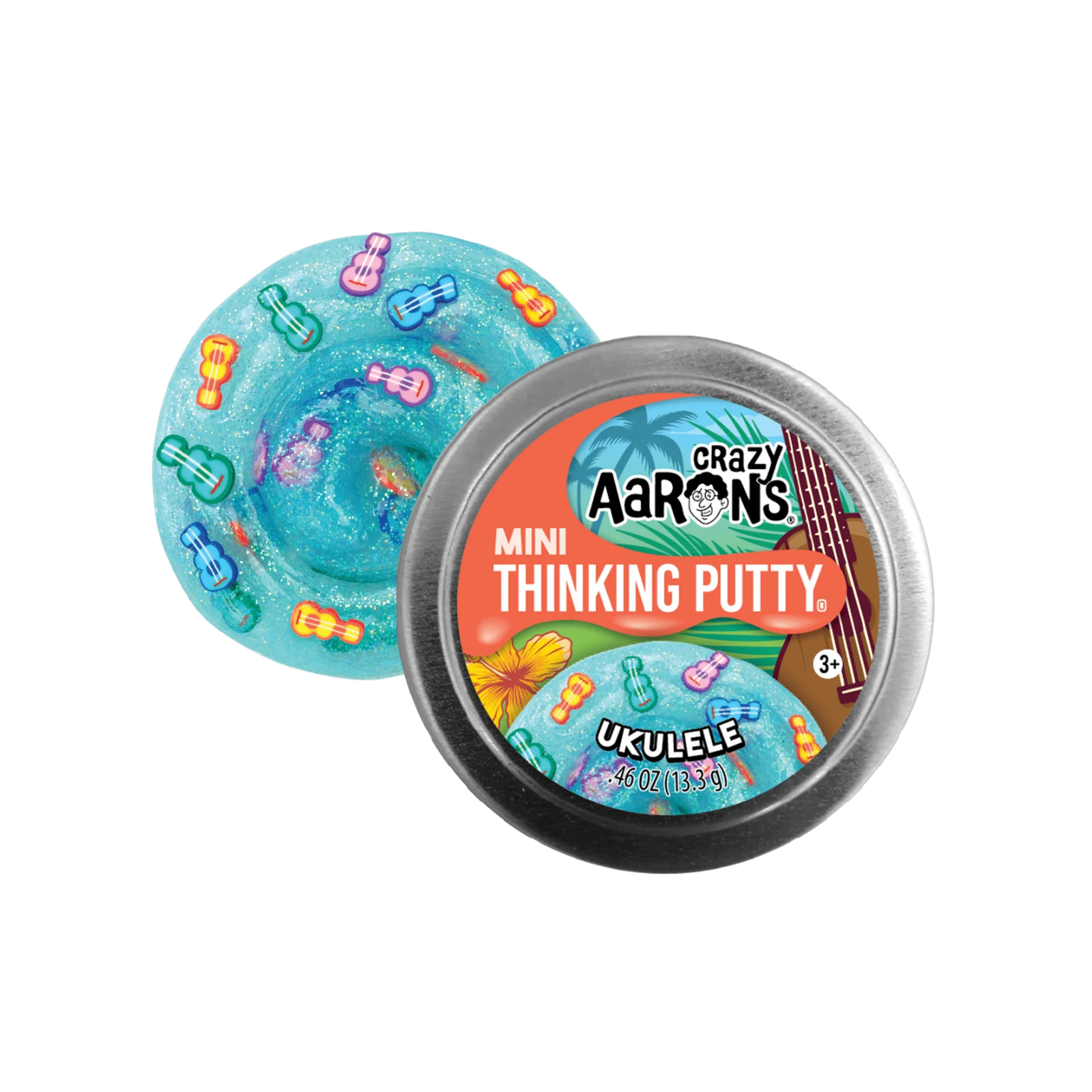Crazy Aaron's Thinking Putty 2" Mini Star - Ukulele