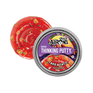 Crazy Aaron's Thinking Putty 2" Mini Star - Take A Taco