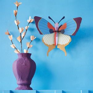 WALL DECORATION - PLUM FRINGE BUTTERFLY