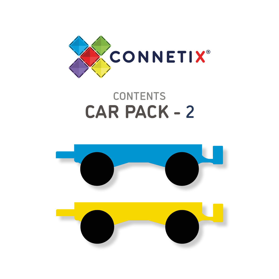 CONNETIX RAINBOW CAR PACK 2 PC