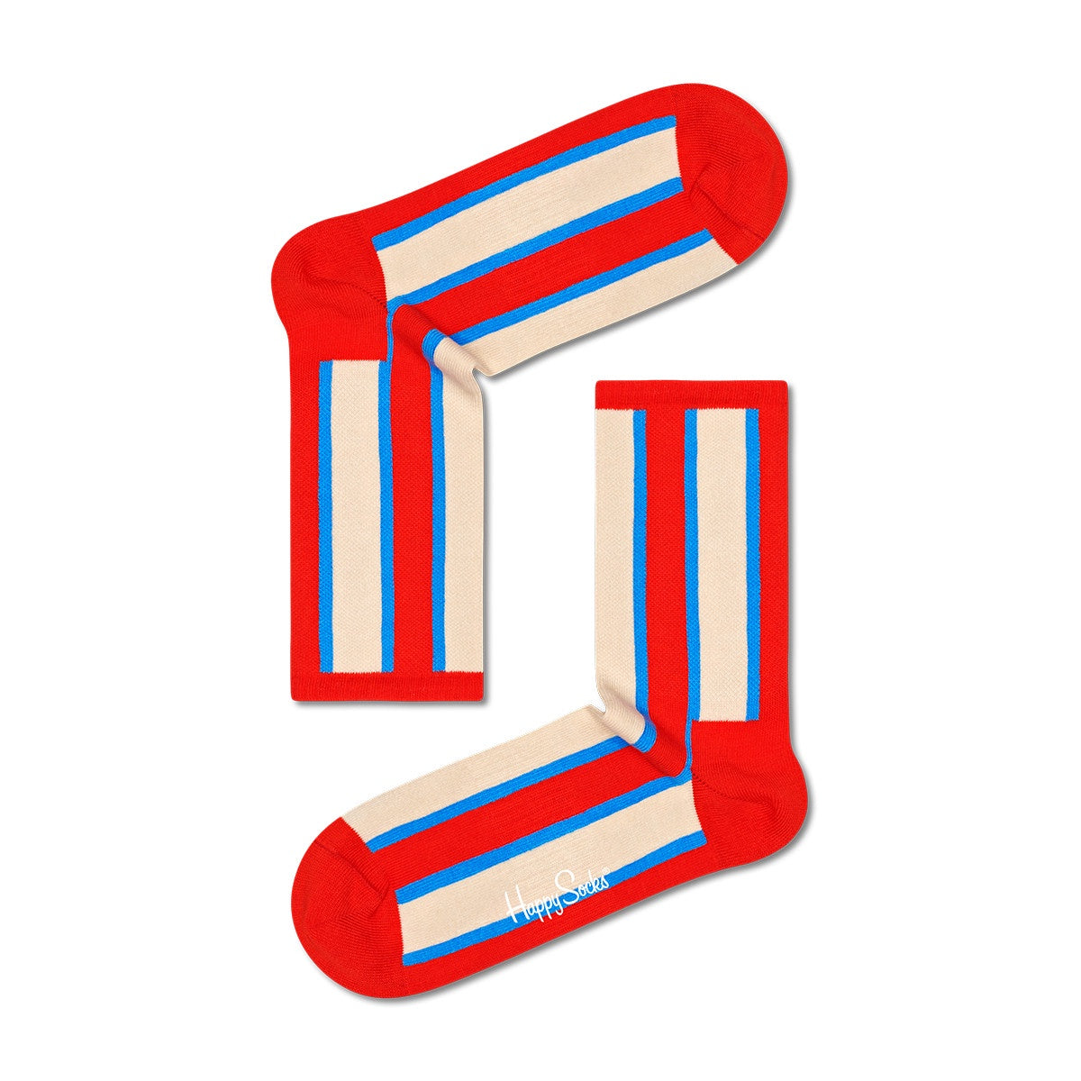 Happy Socks - Vertical Stripe 3/4 Sneaker Sock