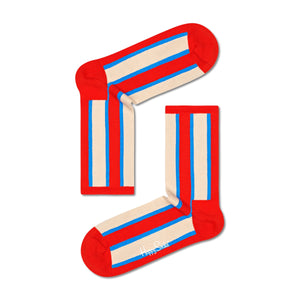 Happy Socks - Vertical Stripe 3/4 Sneaker Sock
