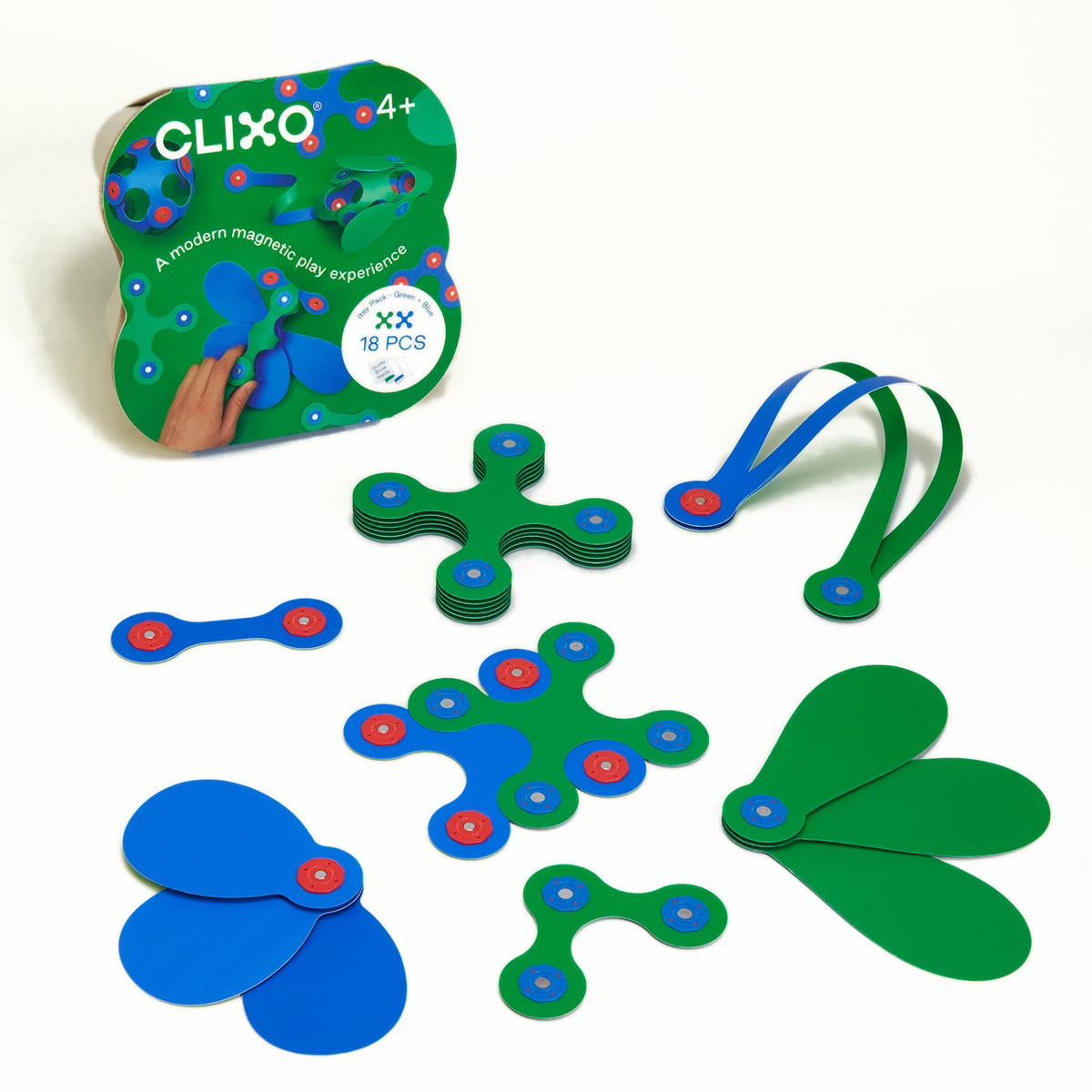 CLIXO - ITSY PACK GREEN/BLUE 18PC