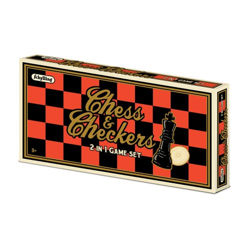 Chess & Checkers 2 In 1 Game Set