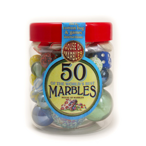 TUB OF 50 MARBLES