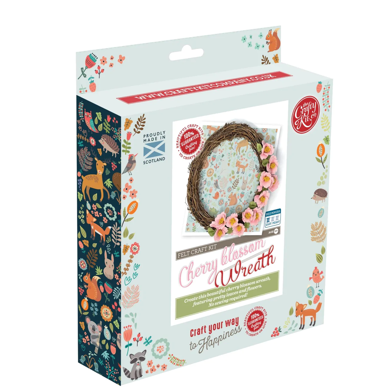 FELT CRAFT KIT - CHERRY BLOSSOM WREATH