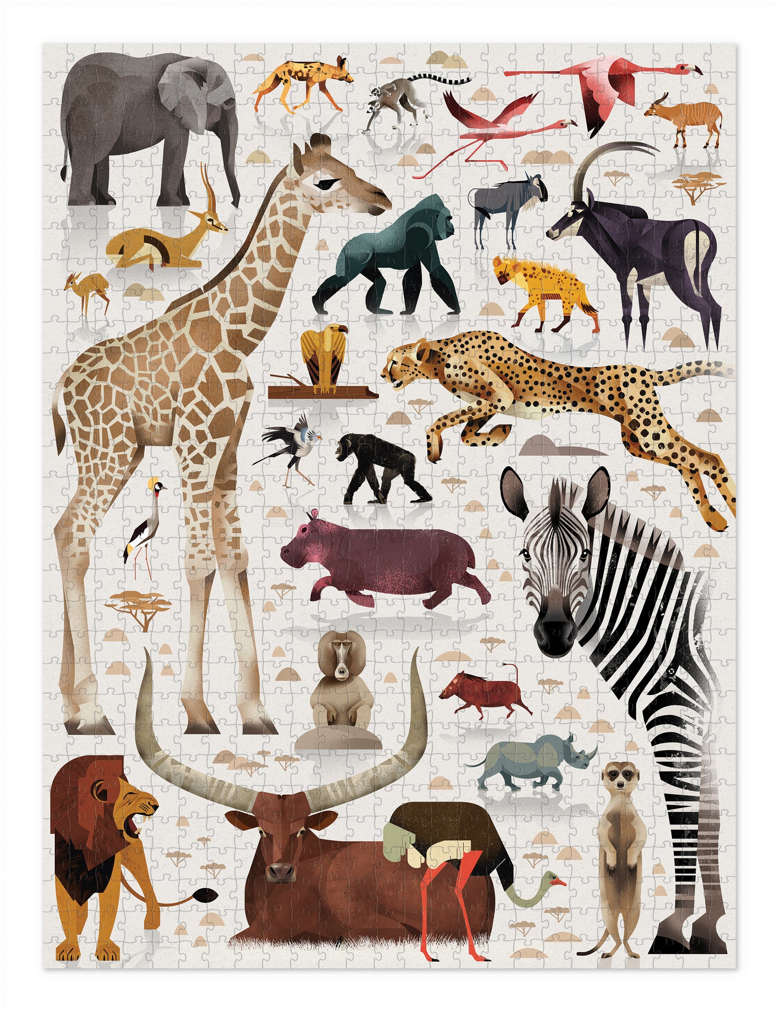 WORLD OF PUZZLE 750PC - AFRICAN ANIMALS