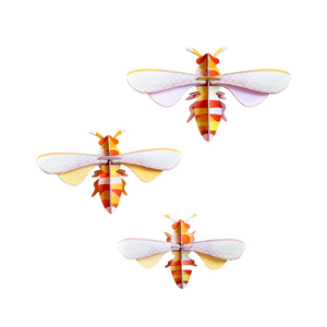 WALL DECORATION - SET OF 3 HONEY BEES