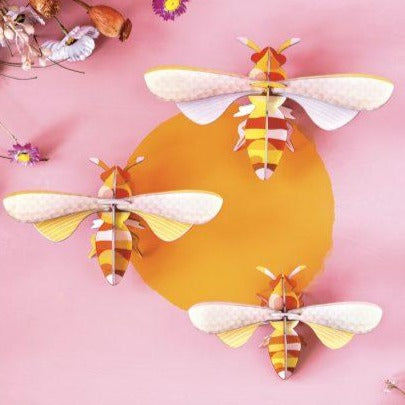 WALL DECORATION - SET OF 3 HONEY BEES
